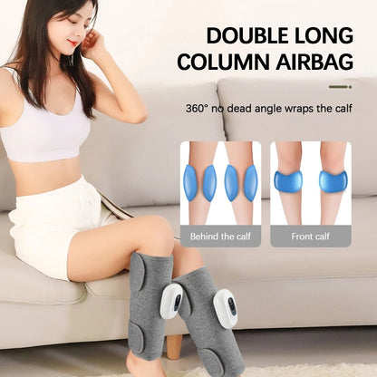 Wireless 360° Air Pressure Calf Massager Electric 3 Mode Airbag Compression Leg Massage Foot Calf Muscle Relax Blood Circulation